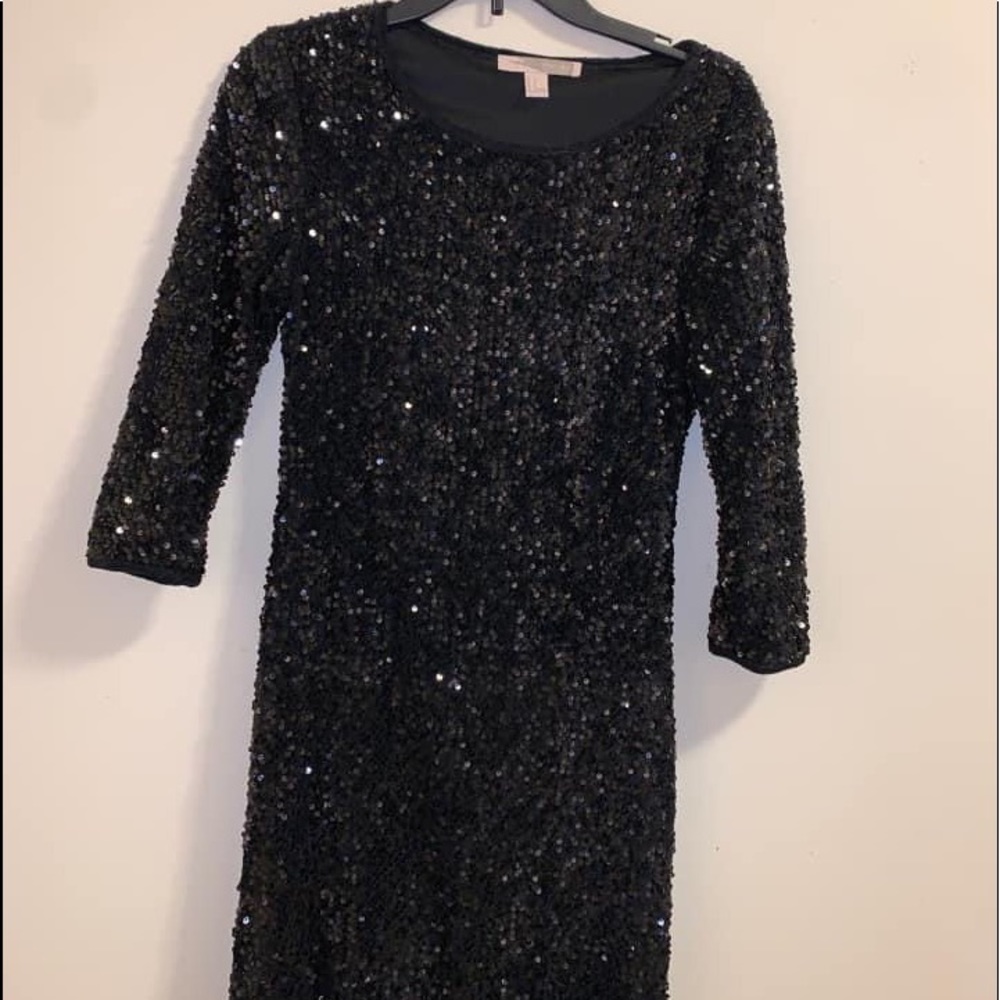 Black Sequin Dress